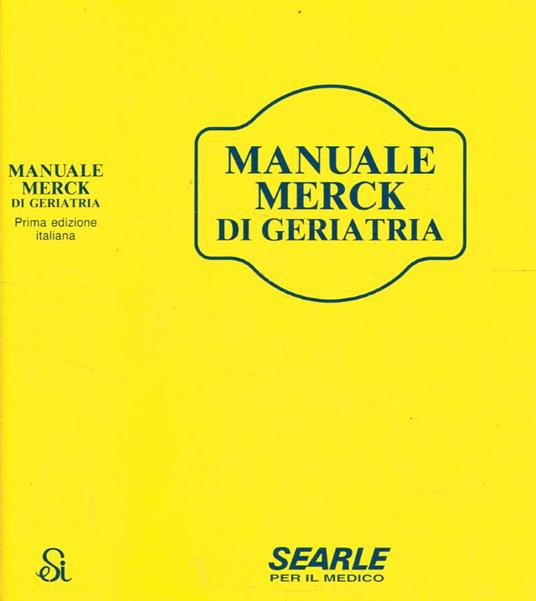 Manuale Merck di geriatria - copertina
