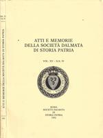 Atti e Memorie della Società Dalmata Storia Patria. Vol. XV - N.S. IV