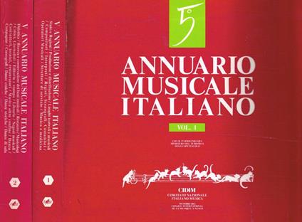 5° Annuario musicale italiano 2voll - copertina