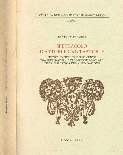 Spettacolo d'attori e cantastorie - Beatrice Premoli - copertina