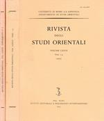 Rivista degli studi orientali anno 2003, vol LXXVII, fasc 1-4, con supplemento