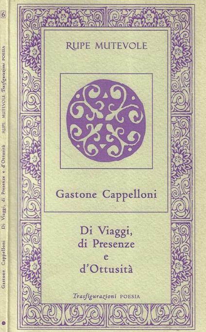 Di viaggi, di presenze e d'ottusità - copertina