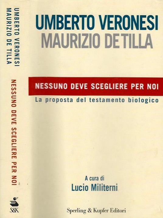 Nessuno deve scegliere per noi - copertina