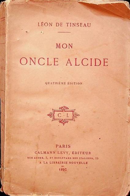 Mon oncle Alcide - copertina