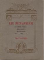 Arti metallurgiche: fabbri-ferrai, meccanici, fonditori, elettricisti: programmi