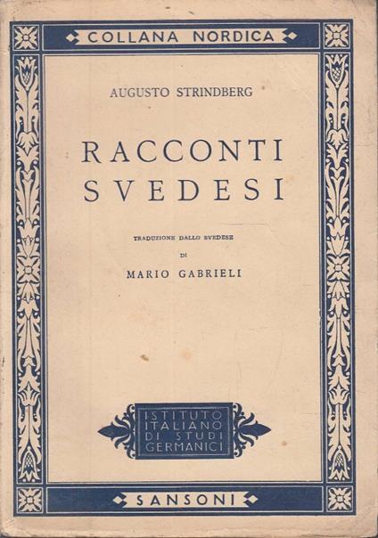 Racconti svedesi - August Strindberg - copertina