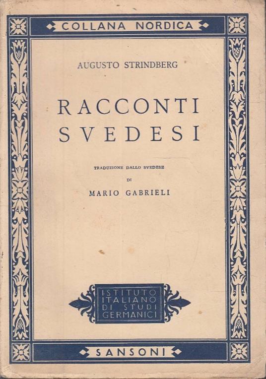 Racconti svedesi - August Strindberg - copertina