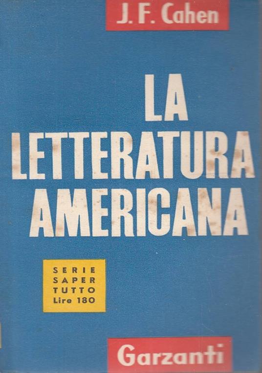 Letteratura Americana - copertina