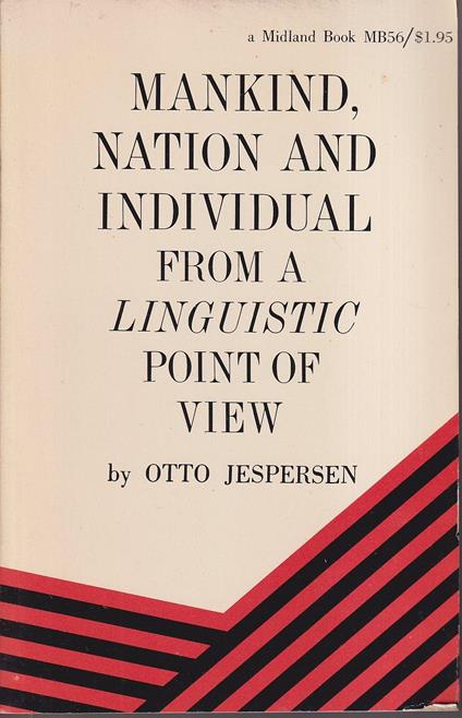 Mankind, Nation and Individual from a linguistic point of view - Otto Jespersen - copertina