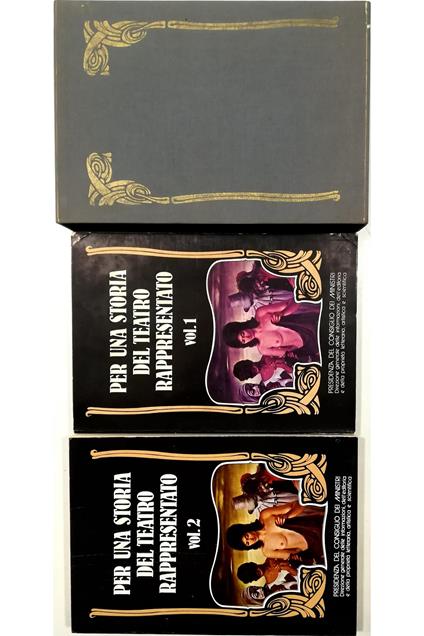 Per una storia del teatro rappresentato - completo in 2 voll. in cofanetto editoriale - Leonardo Bragaglia - copertina