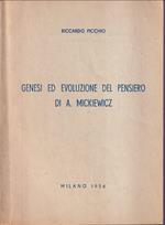 Genesi ed evoluzione del pensiero di A. Mickiewicz