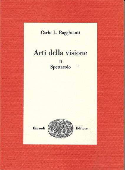 Arti Della Visione Vol 2 Spettacolo - copertina