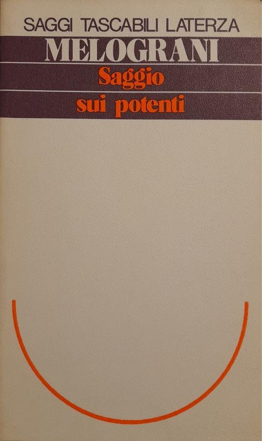 Saggio Sui Potenti - copertina