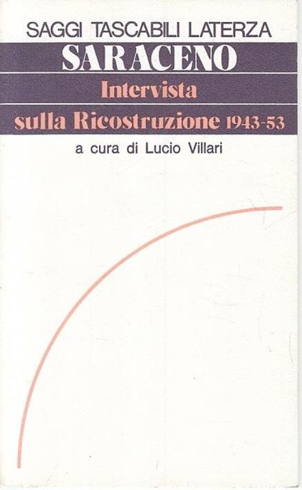Intervista Sulla Ricostruzione 1943-53 - Saraceno - copertina