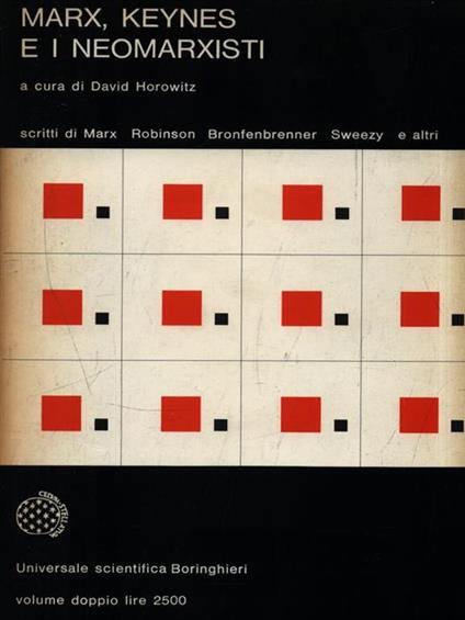 Marx, Keynes E I Neomarxisti - copertina