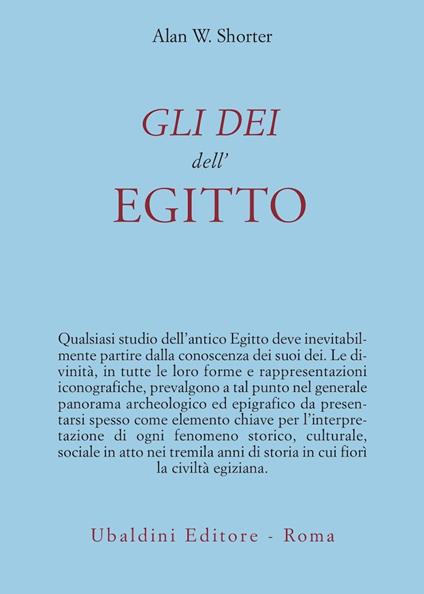 Dei Dell'Egitto - Alan W. Shorter - copertina