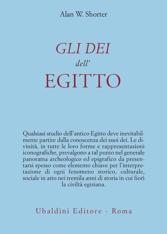 Dei Dell'Egitto - Alan W. Shorter - copertina
