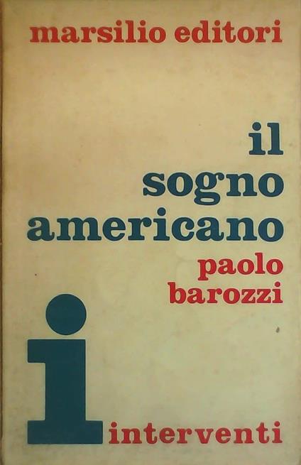 Sogno Americano - Paolo Barozzi - copertina