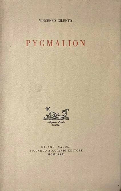 Pygmalion - Vincenzo Cento - copertina