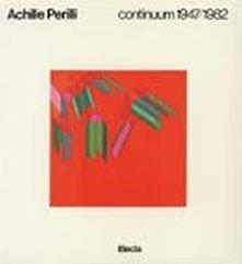 Continuum 1947/1982 - Achille Perilli - copertina