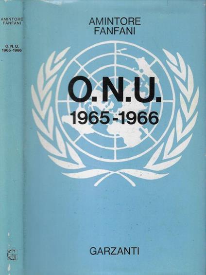 O.N.U. 1965-1966 - copertina