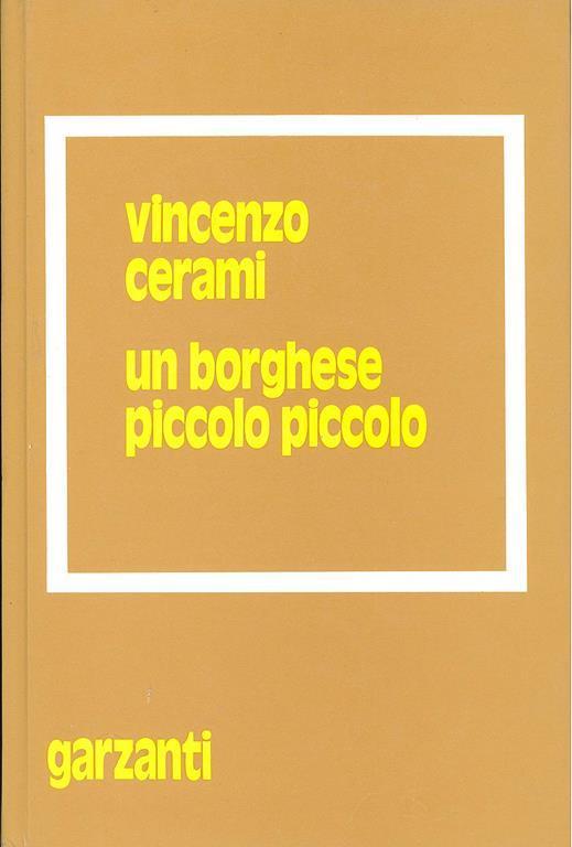 Borghese Piccolo Piccolo - Vincenzo Cerami - copertina