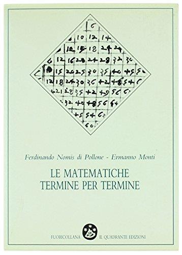 Matematiche Termine Per Termine - copertina
