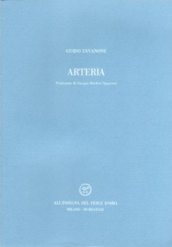 Arteria - Guido Zavanone - copertina