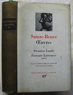 Oeuvres. Volume 1. Premiers Lundis. Debut Des Portraits Litteraires