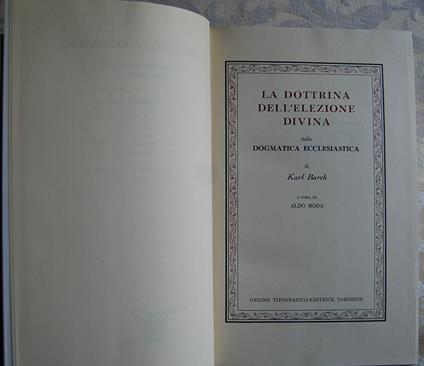Dottrina Dell'Elezione Divina Dalla Dogmatica Ecclesiastica - Karl Barth - copertina