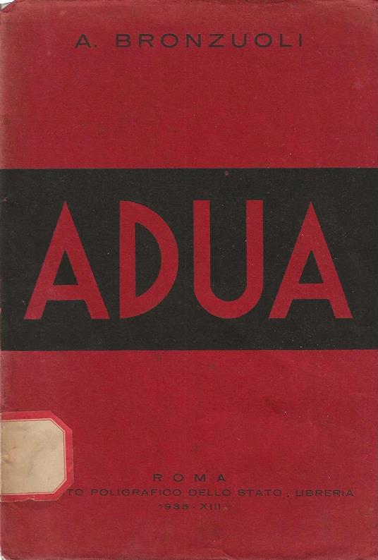Adua - Anacleto Bronzuoli - copertina