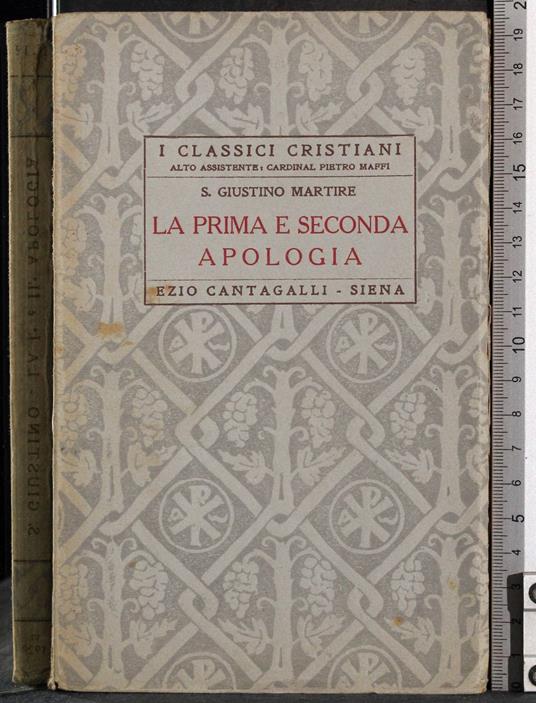 Classici cristiani. La prima e seconda apologia - copertina
