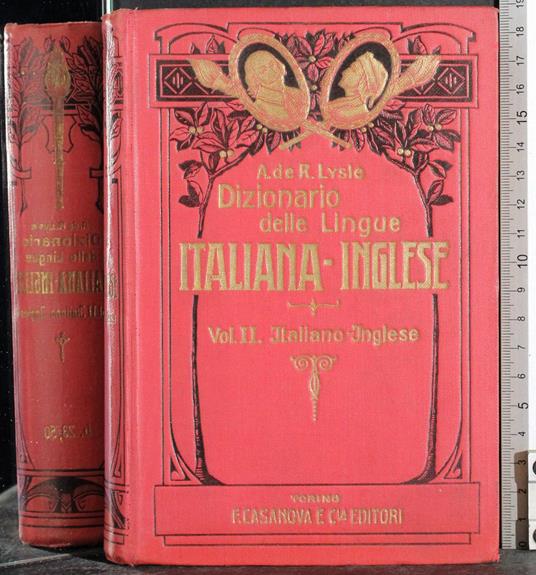 Dizionario lingue italiana-inglese Vol II italiano-inglese - copertina