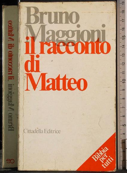 Il racconto di Matteo - Bruno Maggioni - copertina