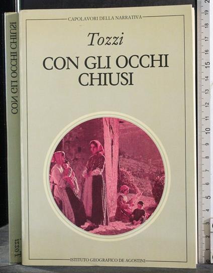 Con gli ochhi chiusi - Tozzi - copertina