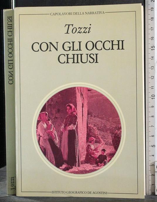 Con gli ochhi chiusi - Tozzi - copertina