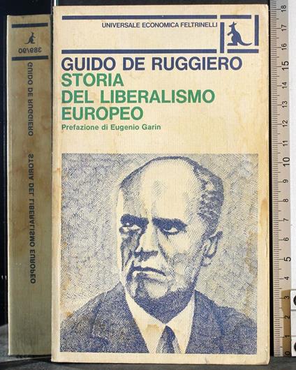 Storia del liberalismo europeo - Guido De Ruggiero - copertina