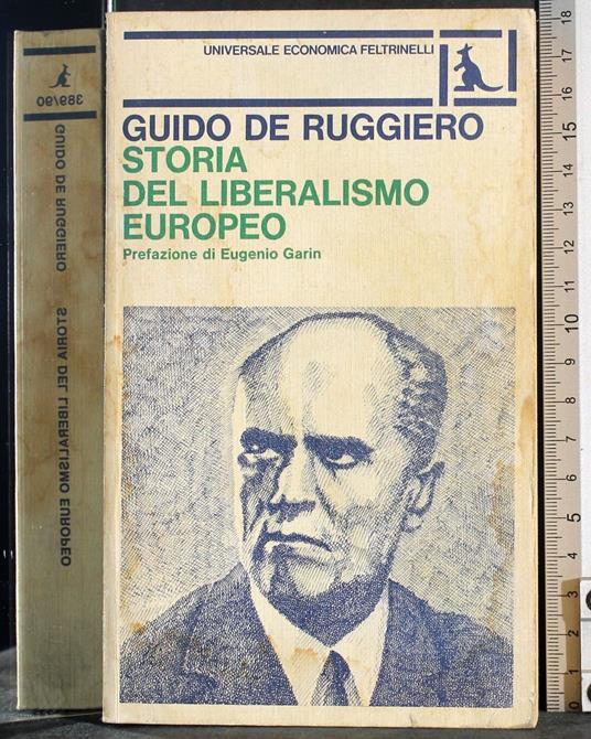 Storia del liberalismo europeo - Guido De Ruggiero - copertina