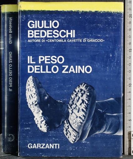 Il peso dello zaino - Giulio Bedeschi - copertina