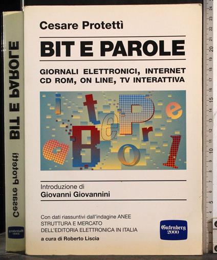 Bit e parole - Cesare Protetti - copertina