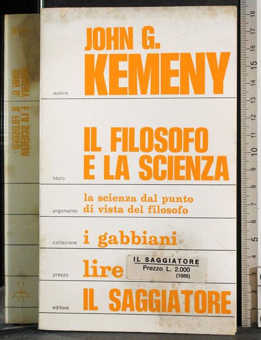Il filosofo e la scienza - John G. Kemeny - copertina
