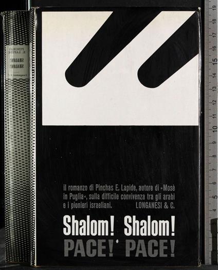 Shalom! Shalom! Pace! Pace! - Pinchas Lapide - copertina