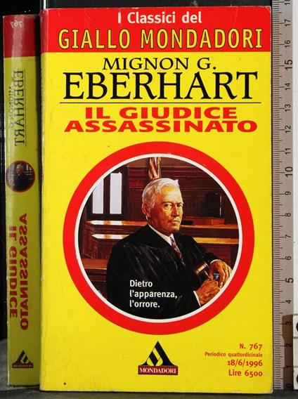 Il giudice assassinato - Mignon G. Eberhart - copertina