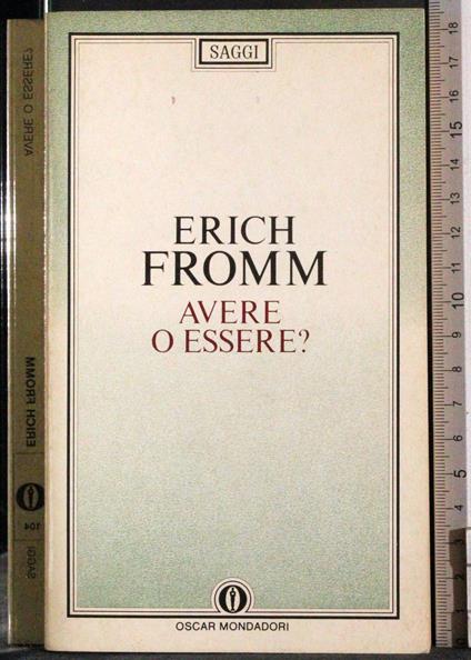 Avere o essere? - Erich Fromm - copertina