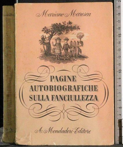 Pagine autobiografiche sulla fanciullezza - Mariano Maresca - copertina