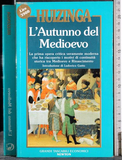 L' autunno del Medioevo - Johan Huizinga - copertina