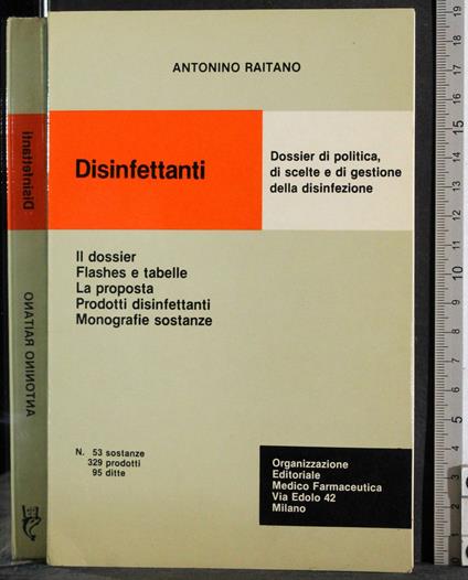 Disinfettanti - Antonino Raitano - copertina