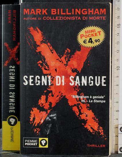 Segni di sangue - Mark Billingham - copertina