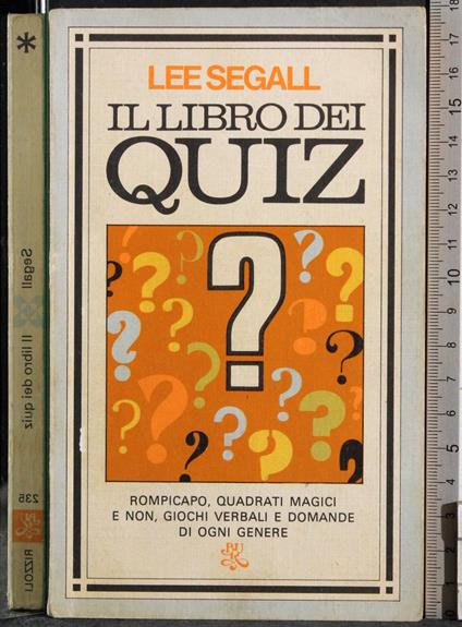 Il libro dei quiz - copertina