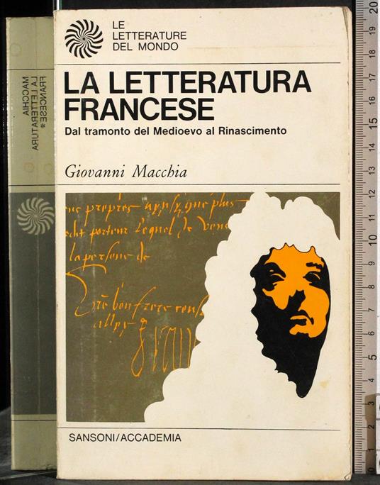 letteratura francese - Giovanni Macchia - copertina